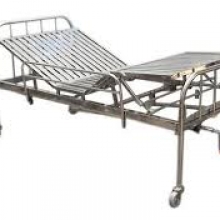 Giường bệnh nhân inox 2 tay quay